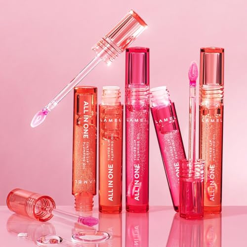 Lamel All-in-One Tinted Lip Oil - Peachy 401