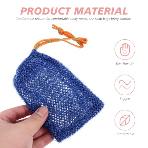 Housoutil Soap Saver Bags 8-Pack Drawstring Mesh