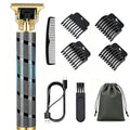 Cordless Hair Clipper & Beard Trimmer with T-Blade & 4 Guide Combs