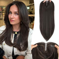 Eawwii Hair Topper 5x6 Clip-In for Thinning Hair, 18" Brown