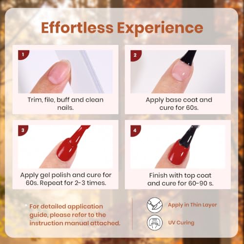 Beetles Forest Glow Gel Polish Set - 6 Warm Earth Tones