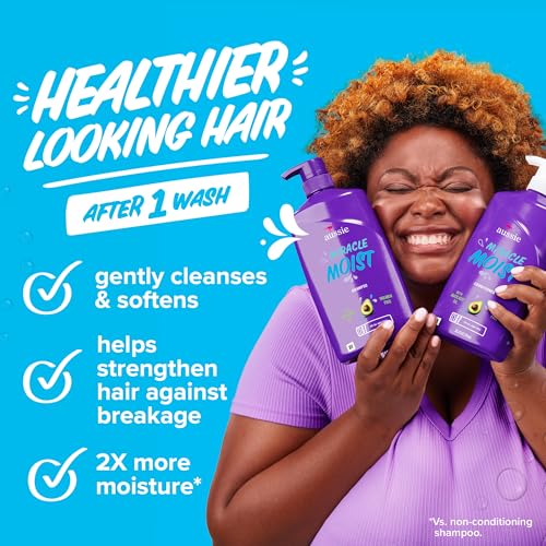 Aussie Miracle Moist 3-Pack Hair Care Set with Deep Conditioner