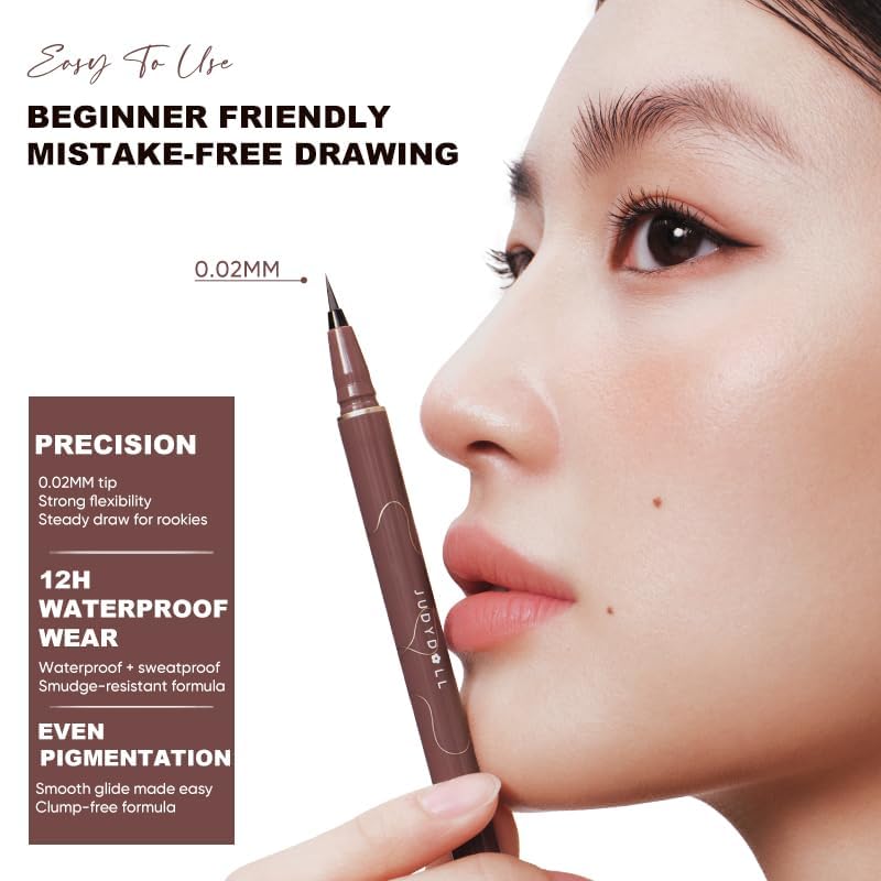 JUDYDOLL Blooming Liquid Eyeliner Pen 0.02mm Ultra Fine Tip Black