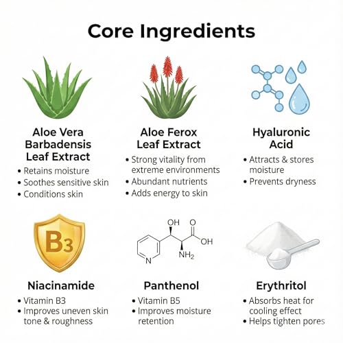 by.H Aloe Vera Gel 30 Travel Packets - TSA-Friendly Organic Soothing Gel