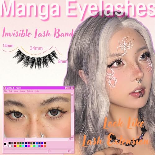 Cat Eye Wispy False Eyelashes - 10 Pairs Reusable Lashes