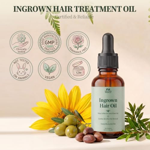 Ingrown Hair Treatment Oil - Tea Tree & Jojoba, 1oz