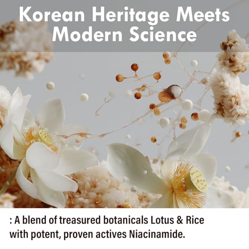 Korean Anti-Aging & Firming Face Moisturizer - Lotus Multi Barrier Cream with Niacinamide & Rice - Soothing for Sensitive Skin - Fragrance-Free - 1.69 fl oz