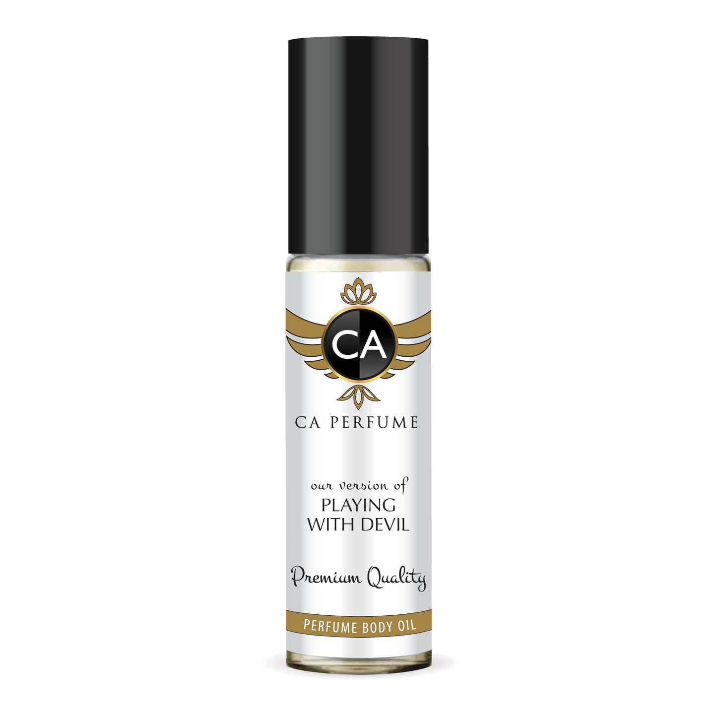 CA Perfume Impression of Playing With Devil For Women Replica Fragrance Body Oil Dupes Alcohol-Free Essential Aromatherapy Sample Travel Size Concentrated Long Lasting Attar Roll-On 0.3 Fl Oz/10ml