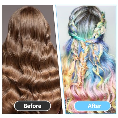 Lusofie Hair Highlighting Kit - 15 Piece Salon Dye Set with Caps & Hooks