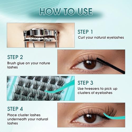 D-Curl Wispy Lash Clusters 8-16MM DIY Eyelash Extensions