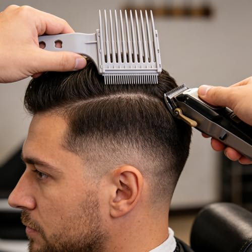 4-in-1 Fade Comb Set for Hair Clippers, Barber Cutting Guide