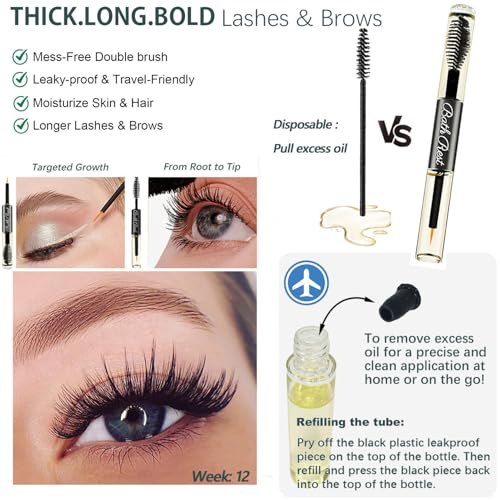 Organic Castor Oil Lash & Brow Growth Serum, 10ml