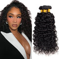 Brazilian Water Wave Human Hair Bundles - Natural Black 18-22 inch