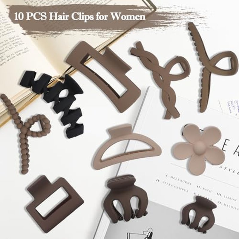 10PCS Non-Slip Hair Clips Set for Thick Hair - Versatile Styles