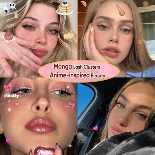 Manga Lash Clusters 10-16mm - Spiky Anime Eyelash Extensions 120PCS