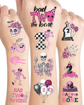 Bad Two The Bone 2nd Birthday Temporary Tattoos, 192 Pieces