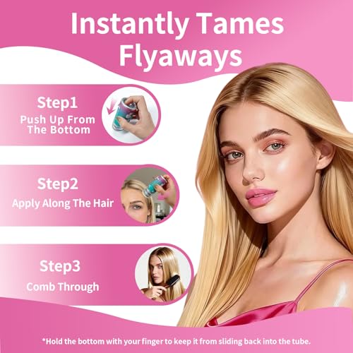 Hair Wax Stick for Flyaways - Strong Hold Styling Gel, 2.7 oz