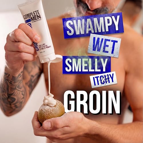 Groin Guard Anti Chafing Cream: Talc Free, Aluminum Free, Natural Odor Control Cream for Men, Non Greasy, Cool & Dry, Friction Defense, Chafe Protect for Private Parts