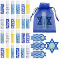 24 Pcs Hanukkah Gifts Include Lip Balm Thank You Tag Organza Bag for Women Birthday Hanukkah Gifts