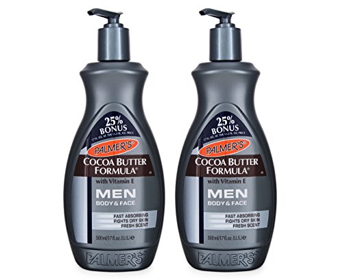 Palmer's Cocoa Butter Formula Men Body and Face Moisturizer 13.5 Ounce (2 Count)