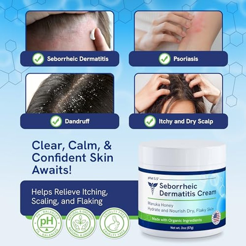 pHat 5.5 Moisturizing Cream for Seborrheic Dermatitis - 2oz