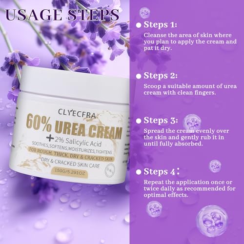 60% Urea Cream with 2% Salicylic Acid - Callus Remover Foot Cream (150g)