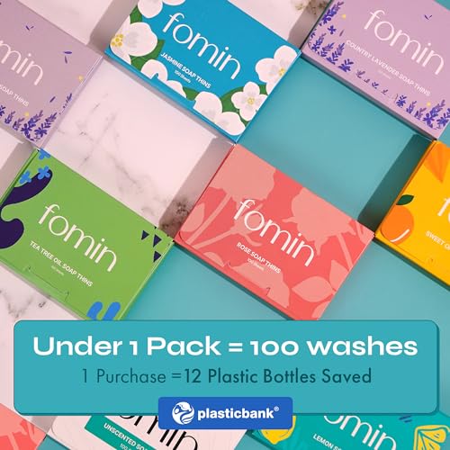 FOMIN Paper Soap Sheets - 300 Portable Hand Washing Sheets