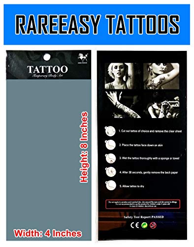 Waterproof Temporary Tattoo Stickers - 2 Sheets Sun Umbrella Cloud
