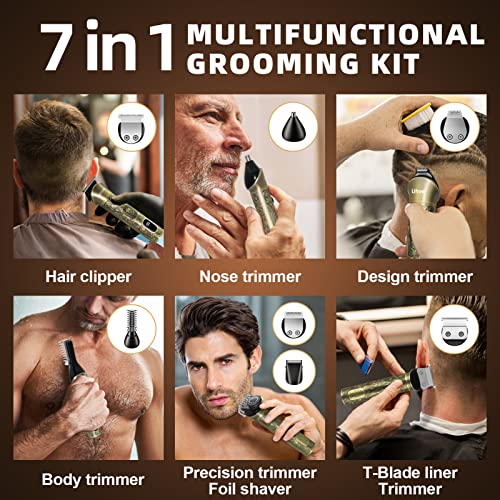Ufree 7-in-1 Beard Trimmer Kit for Men with Adjustable Comb