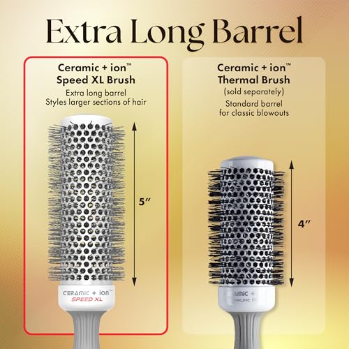 Olivia Garden Ceramic Ion Speed XL Round Brush - Professional Blowout