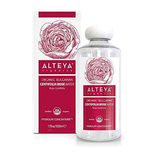 Alteya Organic Centifolia Rose Water 500ml - 100% USDA Certified Organic Big Bottle Authentic Pure Rosa Centifolia Flower Water Steam-Distilled and Sold Directly by The Rose Grower Alteya Organics