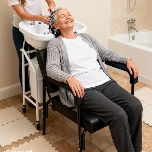 Salon Shampoo Chair Auto Reclining with Thick Cushions