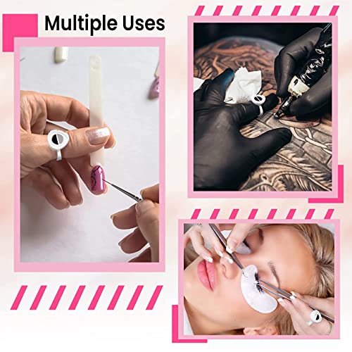 200pcs Adjustable Lash Extension Glue Rings - Volume & Individual