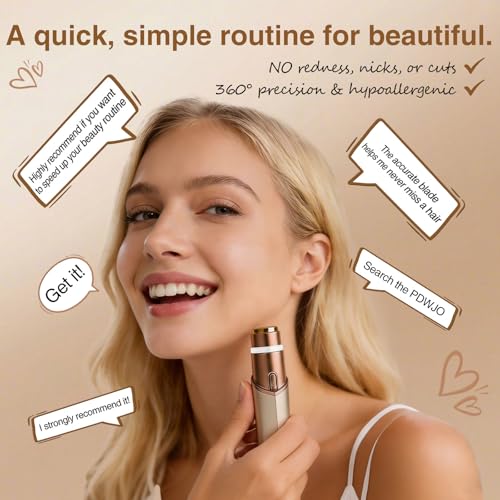 4 Pack Replacement Heads for Flawless Gen 3 Facial Hair Remover - Compatible with Finishing Touch