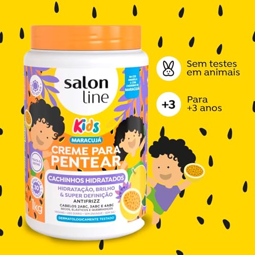 Salon Line Kids Passion Fruit Curl Leave-In Conditioning Cream - 1kg
