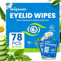 78-Count Tea Tree Oil Eyelid Cleansing Wipes for Sensitive Skin