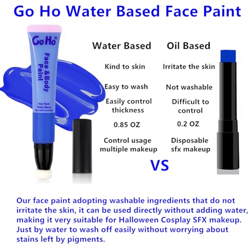 Red White Blue Face Paint Stick - Washable Halloween Makeup