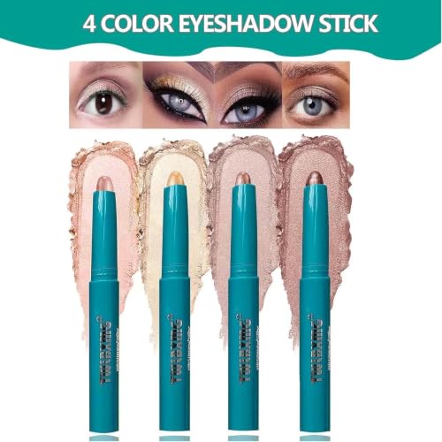 Waterproof Eyeshadow Stick - Long-Lasting Cream Shimmer Eyeliner