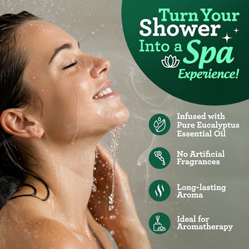 Eucalyptus Vapor Shower Tablets - Aromatherapy Steamers for Relaxation, 10 Count