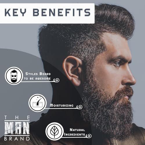 Beard Grooming Product - Natural Beeswax Based Conditioning Balm for Styling and Care - Scented in Gentlemen's Bourbon (1 oz / 30 ml)
