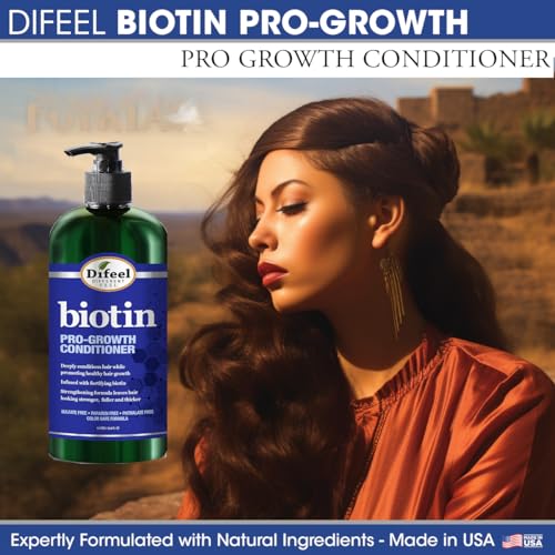 Difeel Pro-Growth Biotin Conditioner for Hair Growth 12 oz. - Conditioner for Thin Hair