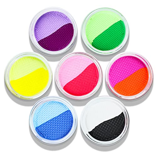 Water Activated UV Glow Face & Eyeliner Paint 14 Neon Colors