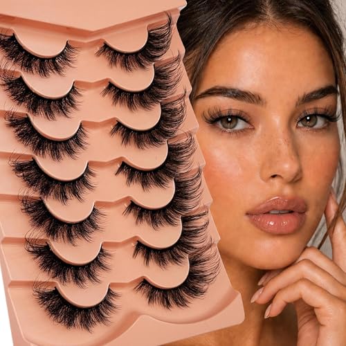 Yasnai 9D Cat Eye False Eyelashes 7 Pairs - Mink Fluffy
