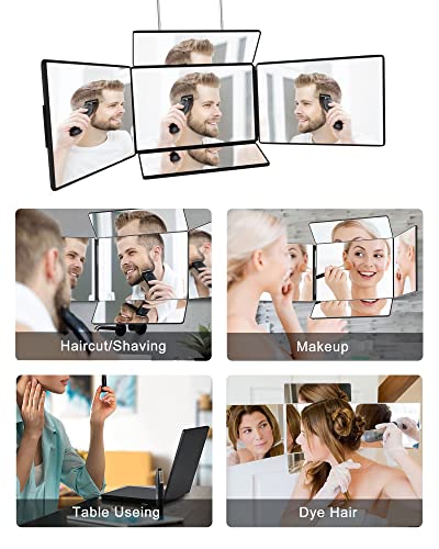 5-Way Mirror for Self Hair Cutting & Styling | 360° Rotatable