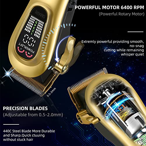 GEC Smart Hair Clipper for Men - Rechargeable, Low Noise, 5 Modes