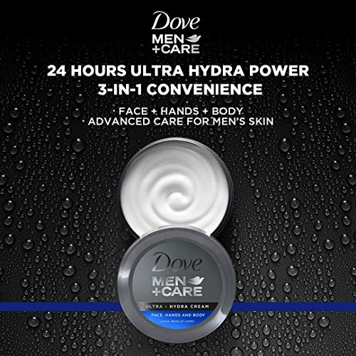 Dove Men+Care Ultra-Hydra Cream with 24 Hour Moisturization, 2.53 Fl Oz (Pack of 2)