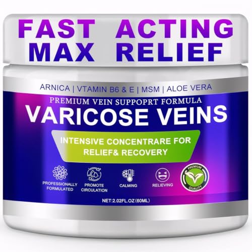 Varicose Veins Cream for Legs - Spider Vein Treatment & Relief