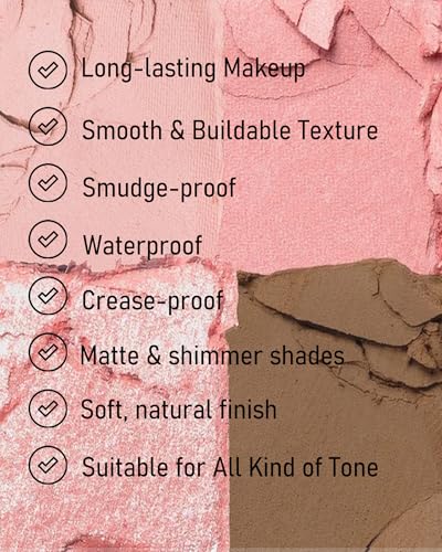 Single Matte Eyeshadow Palette, Light Nude Brown High Pigment