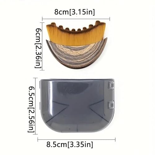 Lymphatic Contour Face Brush Drainage Massager Dry Sculpting Gua Sha Facial Depuffer Tool Massage Skin Lifting Beauty Appliance (2Pcs)