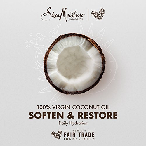 SheaMoisture Overnight Face Oil for All Skin Types 100% Virgin Coconut Oil for Daily Hydration 1 oz
